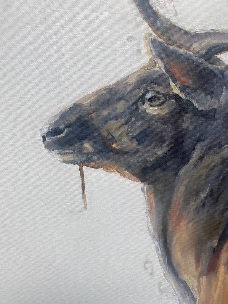 Original Figurative Animal Painting by Geraldine Morales