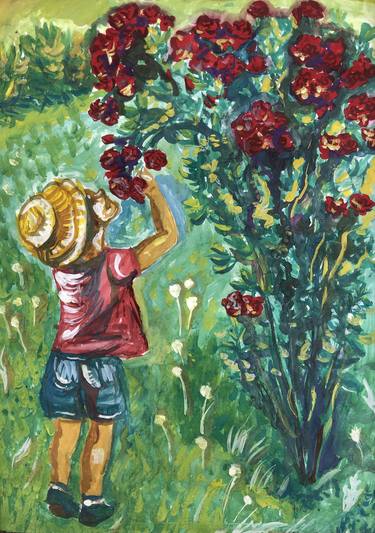 Print of Children Paintings by Natalia Azarna