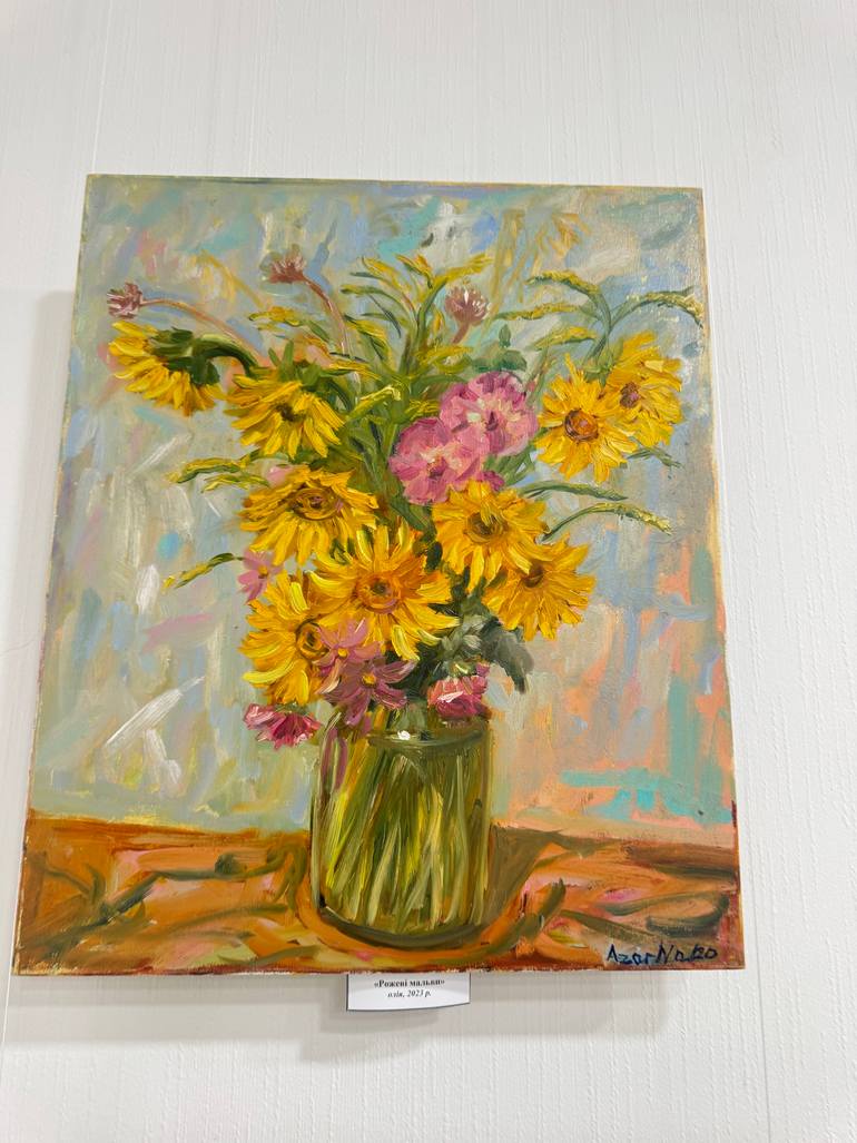 Original Expressionism Botanic Painting by Natalia Azarna