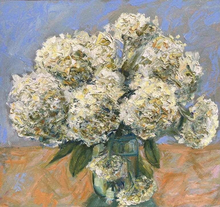 Print of Color Field Painting Floral Paintings by Natalia Azarna