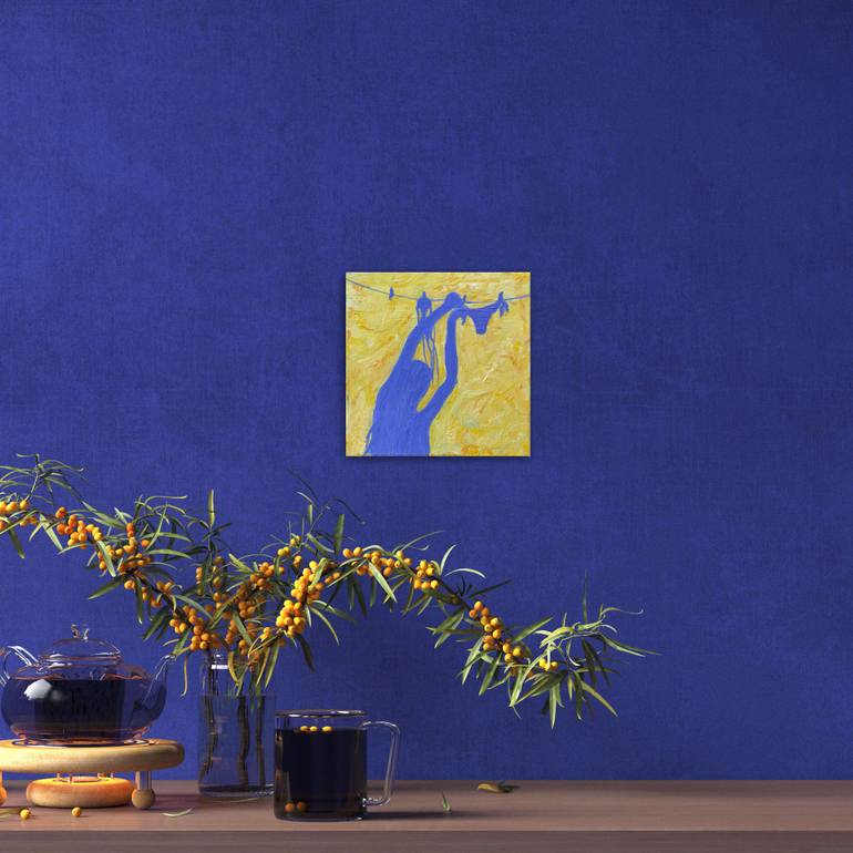 Original Conceptual Abstract Painting by Natalia Azarna