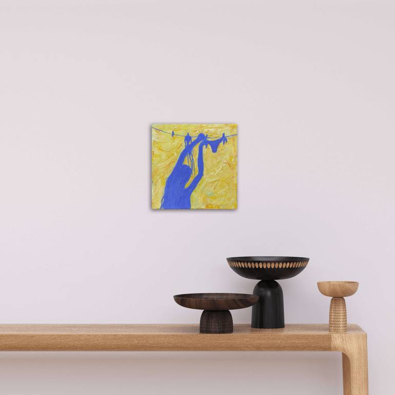 Original Conceptual Abstract Painting by Natalia Azarna