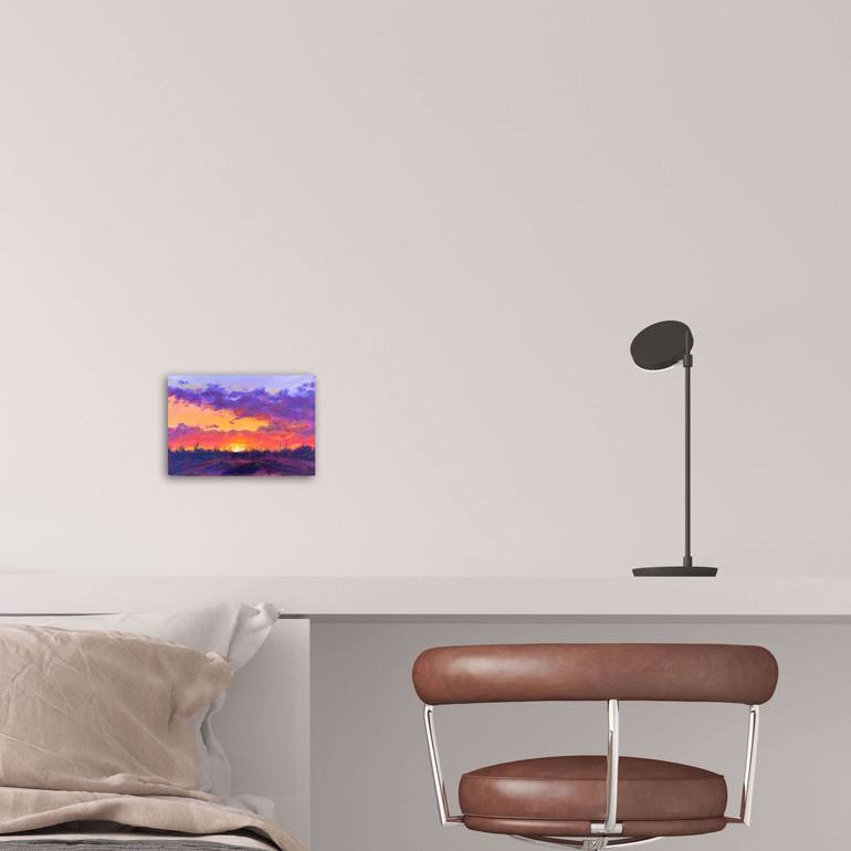 Original Expressionism Landscape Painting by Natalia Azarna