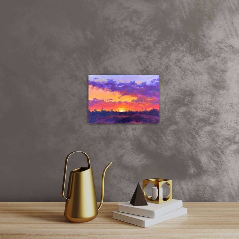 Original Expressionism Landscape Painting by Natalia Azarna