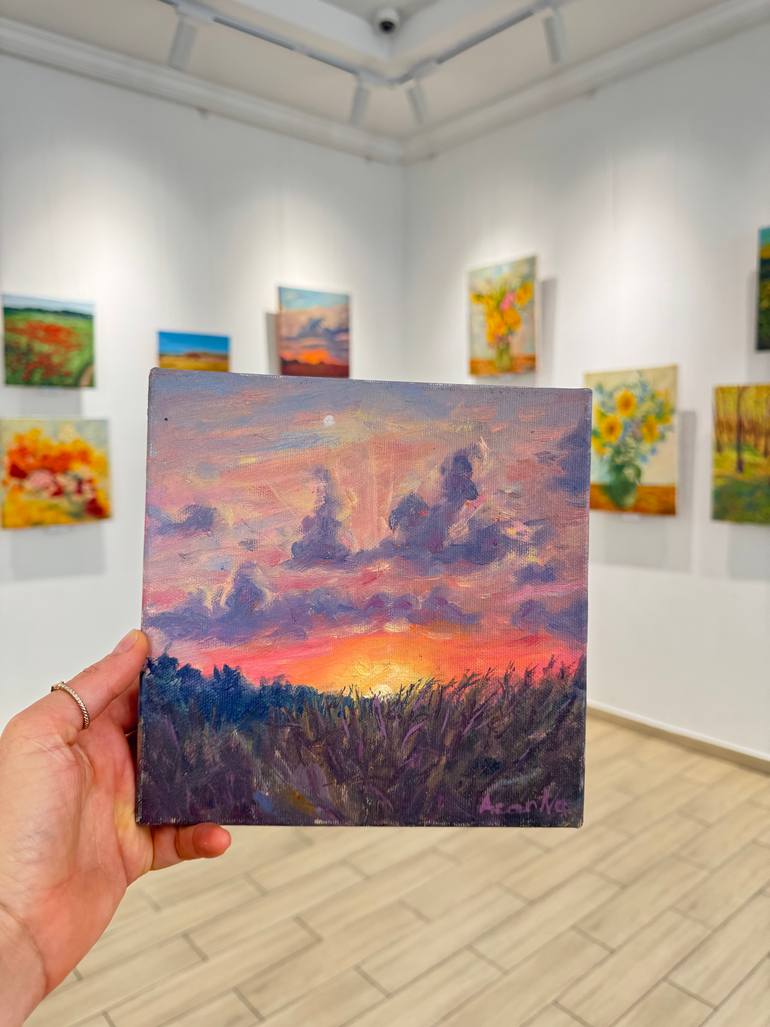 Original Color Field Painting Landscape Painting by Natalia Azarna
