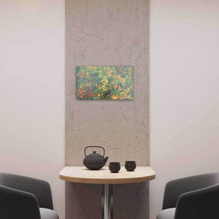 Original Abstract Expressionism Landscape Painting by Natalia Azarna