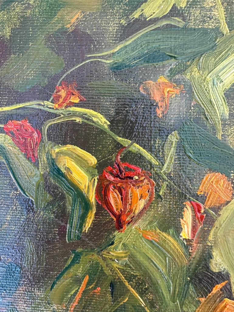 Original Abstract Expressionism Landscape Painting by Natalia Azarna