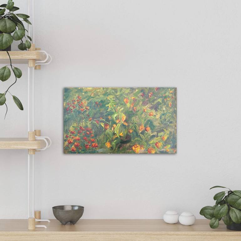 Original Abstract Expressionism Landscape Painting by Natalia Azarna