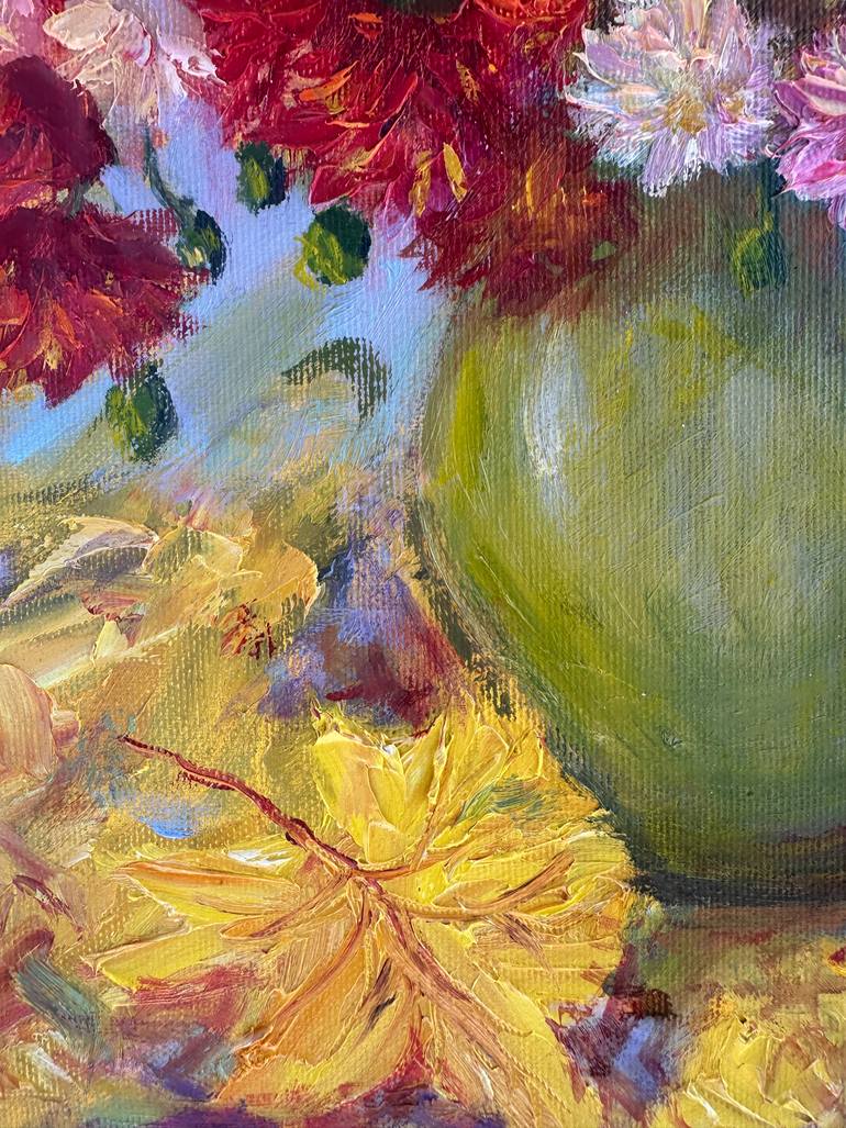 Original Color Field Painting Botanic Painting by Natalia Azarna