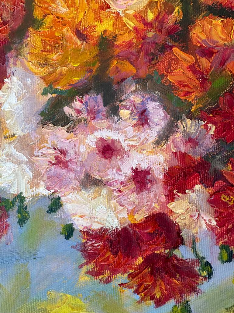 Original Color Field Painting Botanic Painting by Natalia Azarna