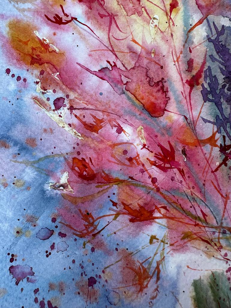 Original Color Field Painting Nature Painting by Natalia Azarna