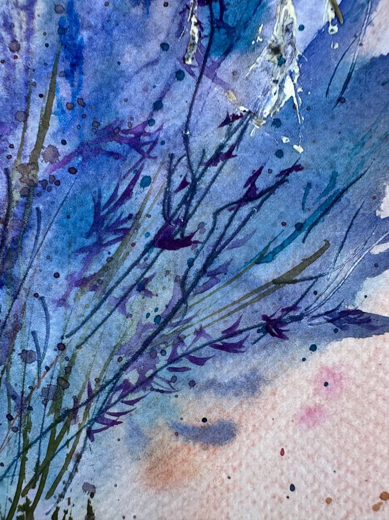 Original Color Field Painting Nature Painting by Natalia Azarna