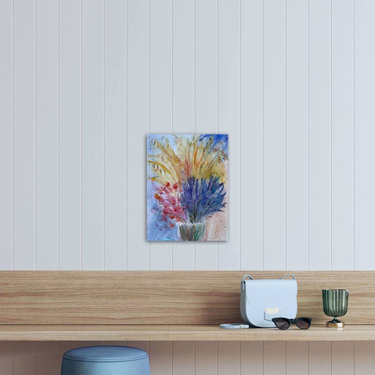 Original Color Field Painting Nature Painting by Natalia Azarna