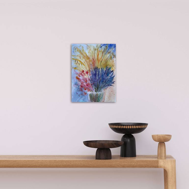 Original Color Field Painting Nature Painting by Natalia Azarna