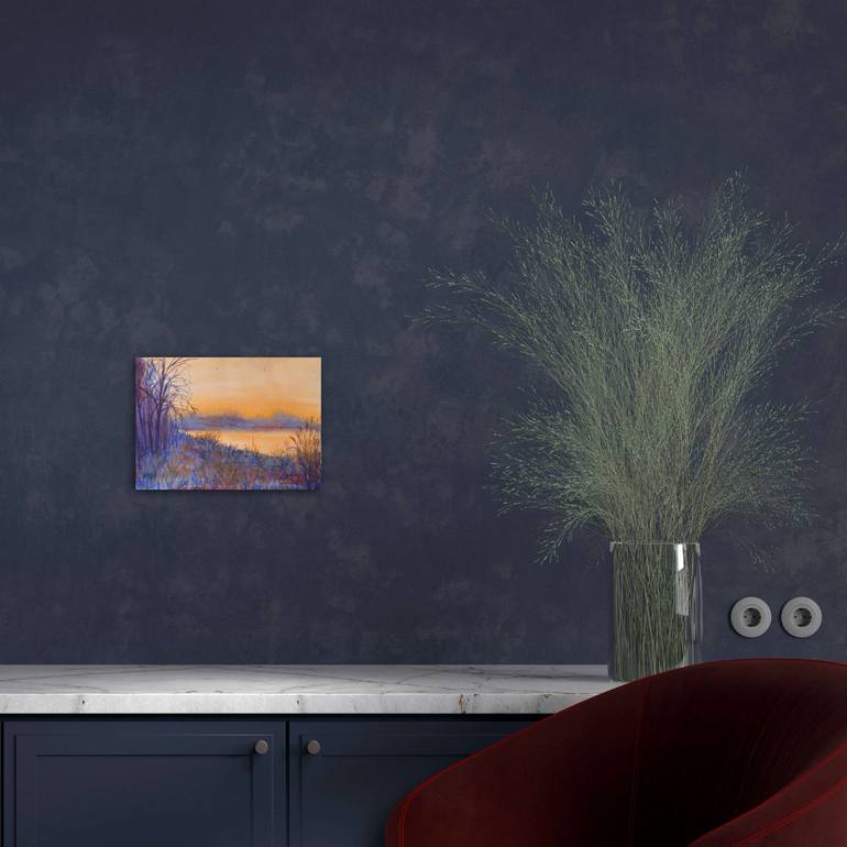 Original Romanticism Landscape Painting by Natalia Azarna
