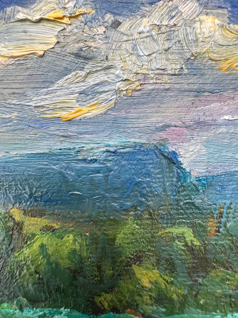 Original Romanticism Landscape Painting by Natalia Azarna