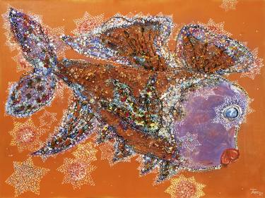 Print of Fish Paintings by Tetiana Chebrova
