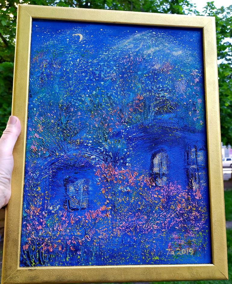 Original Abstract Expressionism Landscape Painting by Tetiana Chebrova