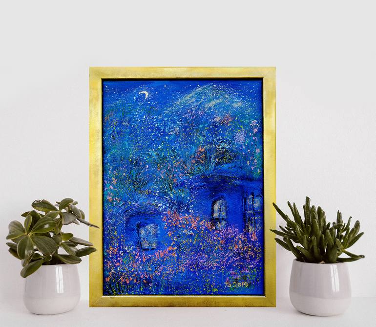 Original Abstract Expressionism Landscape Painting by Tetiana Chebrova