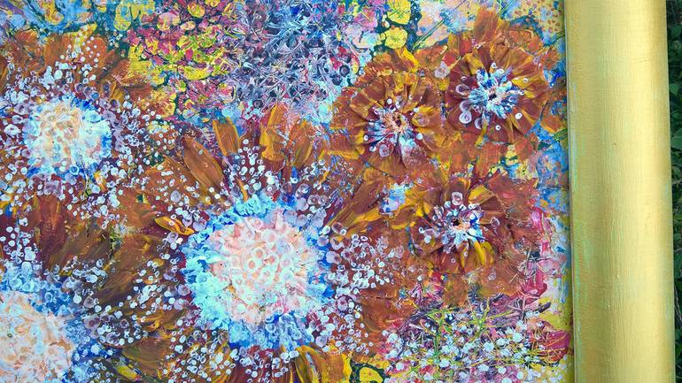 Original Abstract Floral Painting by Tetiana Chebrova