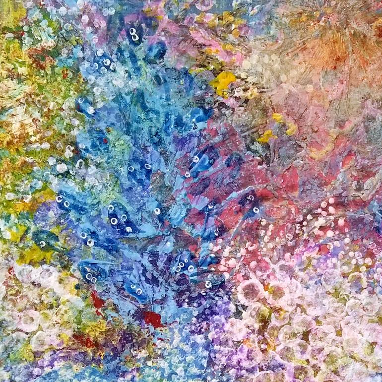 Original Abstract Floral Painting by Tetiana Chebrova