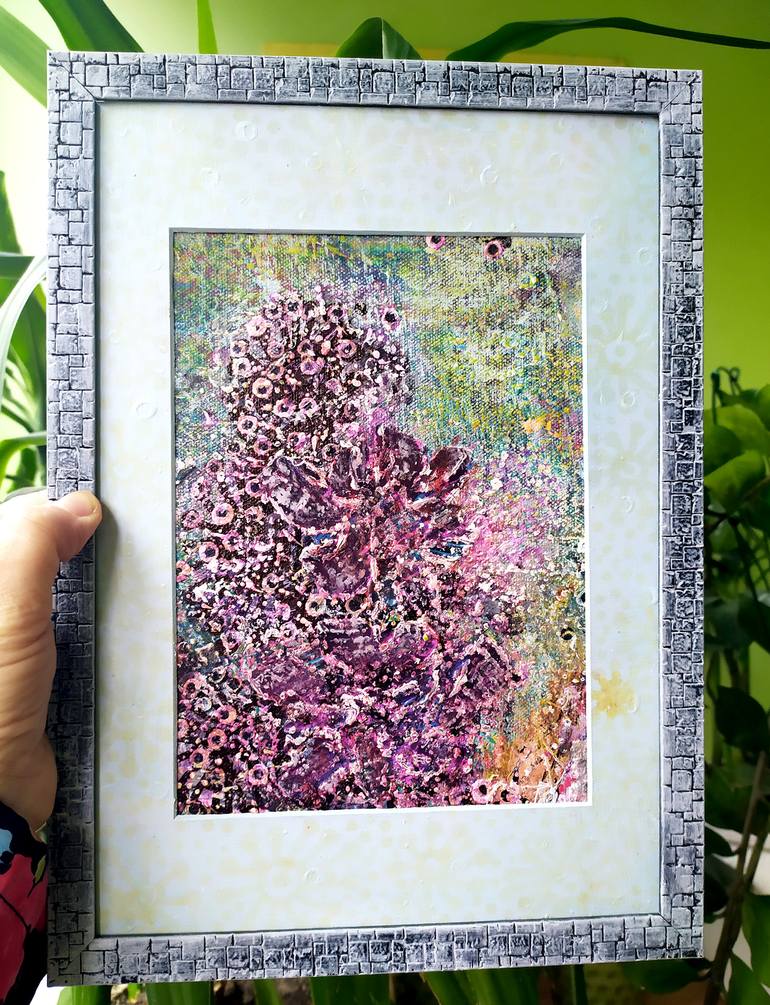 Original Abstract Floral Painting by Tetiana Chebrova