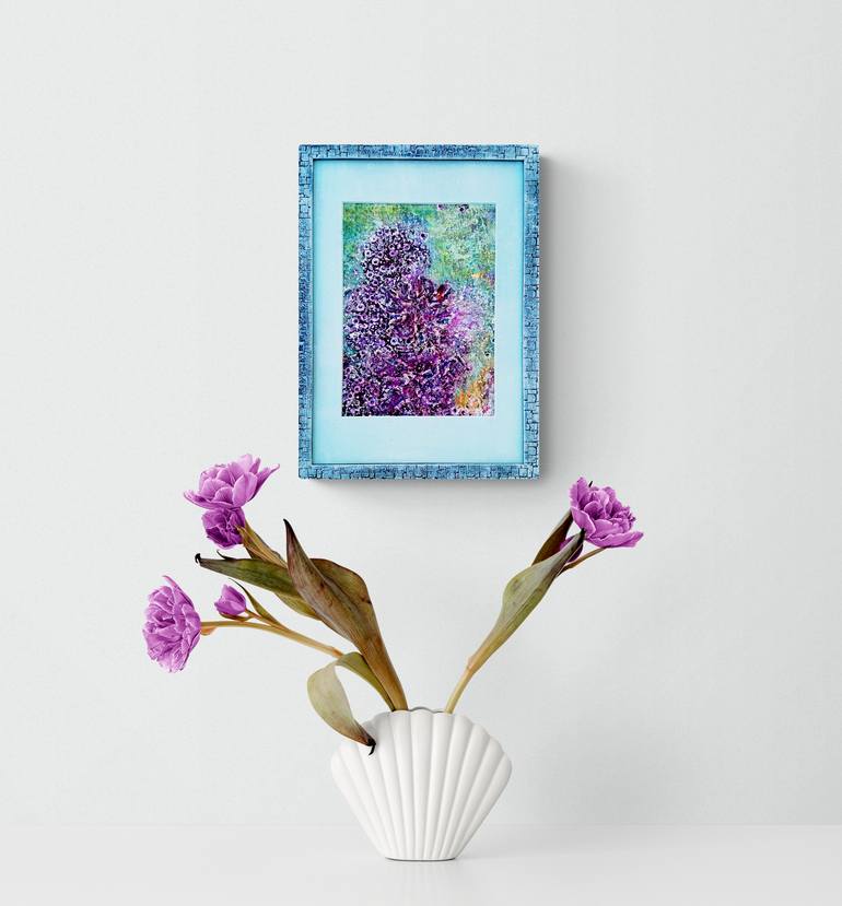Original Abstract Floral Painting by Tetiana Chebrova