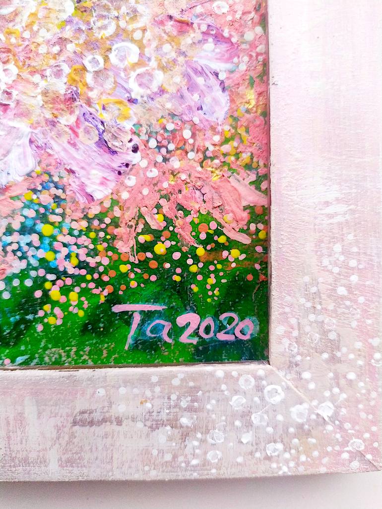 Original Abstract Floral Painting by Tetiana Chebrova