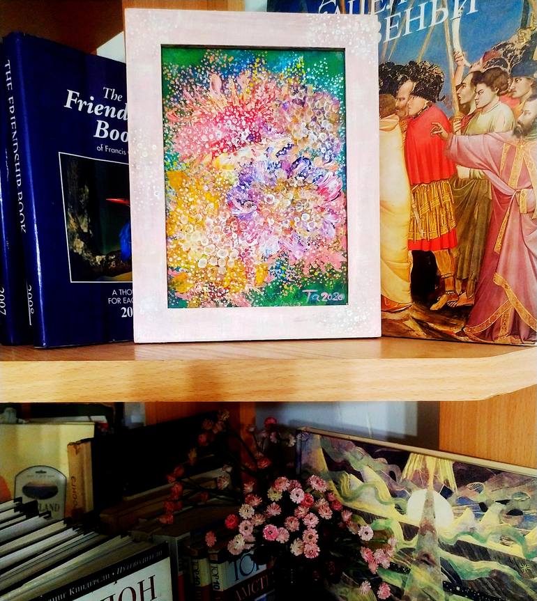 Original Abstract Floral Painting by Tetiana Chebrova
