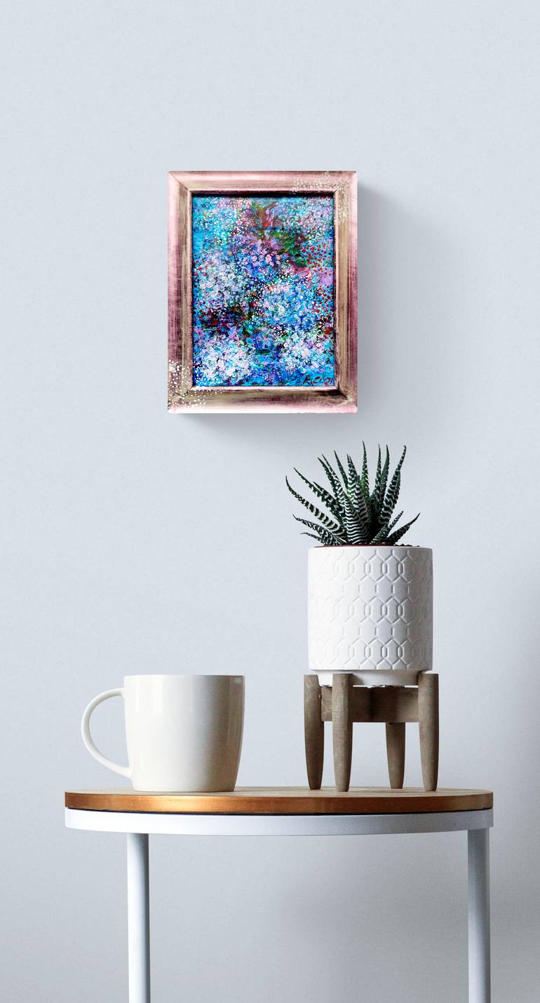 Original Abstract Floral Painting by Tetiana Chebrova