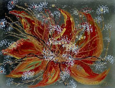 Print of Abstract Expressionism Floral Paintings by Tetiana Chebrova