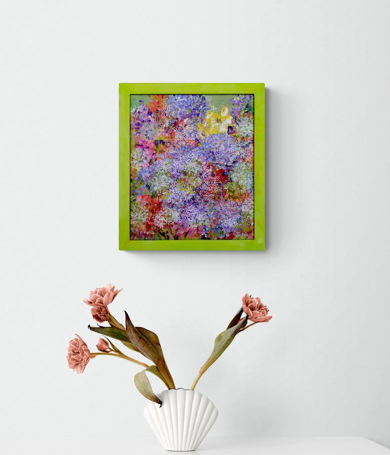 Original Abstract Expressionism Floral Painting by Tetiana Chebrova