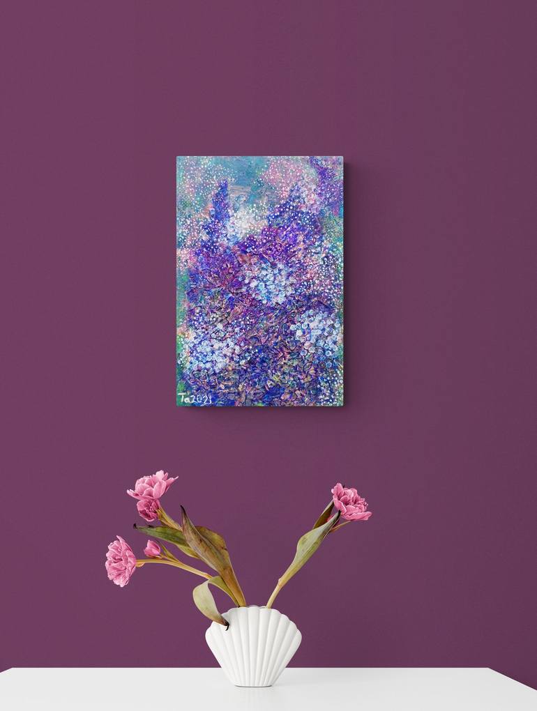 Original Abstract Floral Painting by Tetiana Chebrova