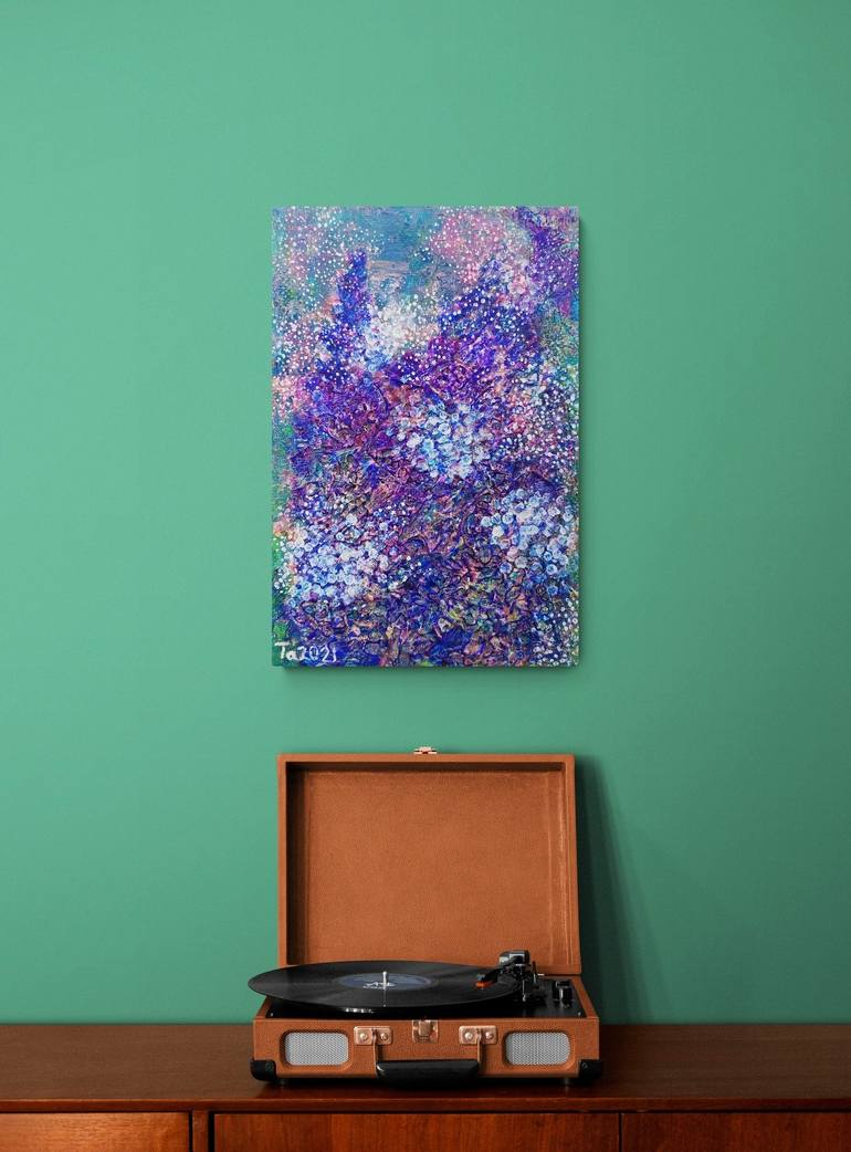 Original Abstract Floral Painting by Tetiana Chebrova