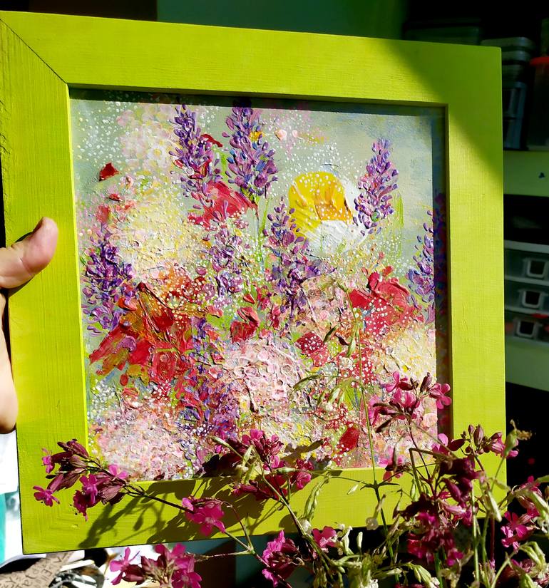 Original Abstract Expressionism Landscape Painting by Tetiana Chebrova