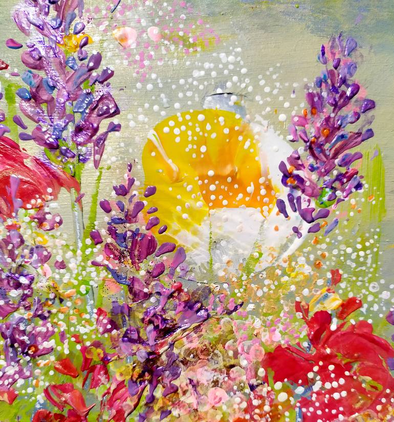 Original Abstract Expressionism Landscape Painting by Tetiana Chebrova