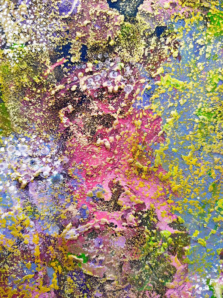 Original Abstract Garden Painting by Tetiana Chebrova