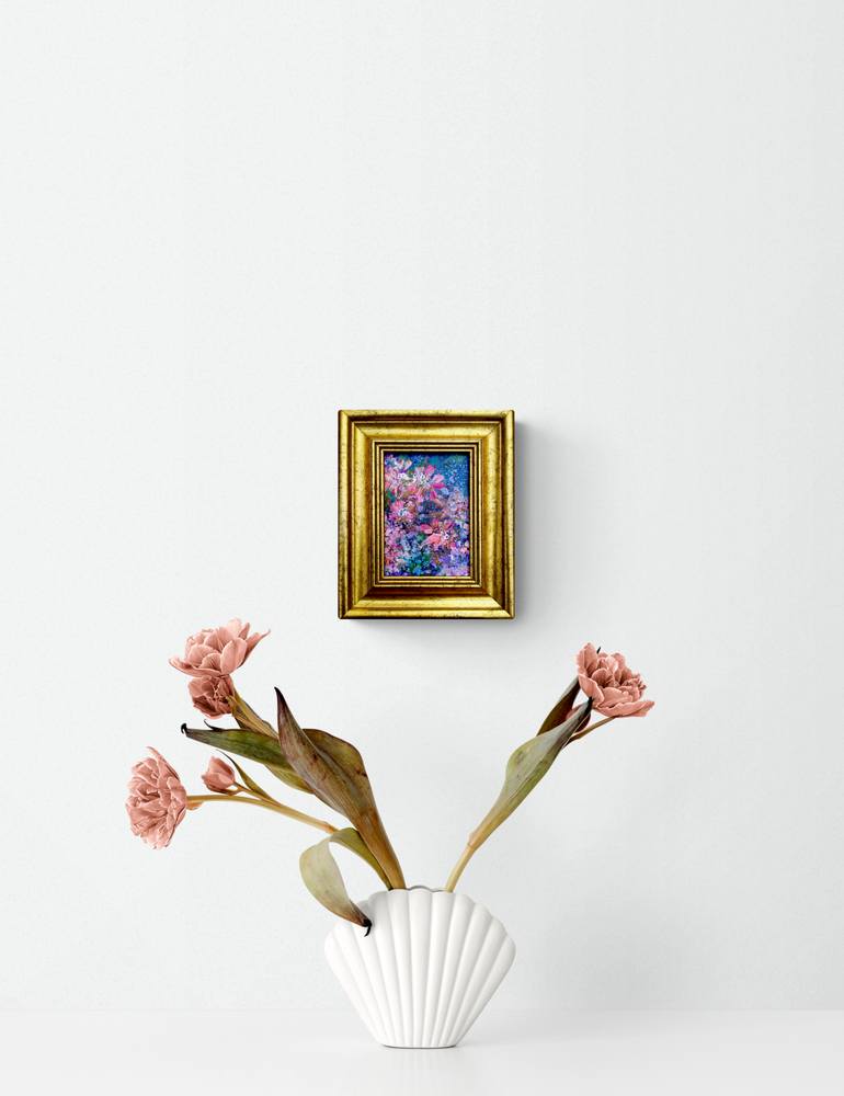 Original Abstract Floral Painting by Tetiana Chebrova