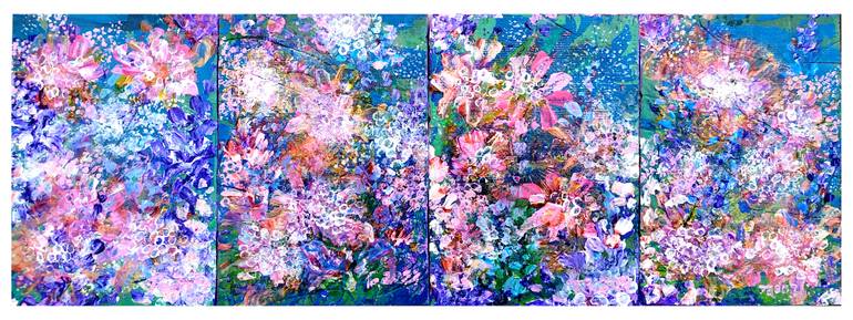 Original Abstract Floral Painting by Tetiana Chebrova