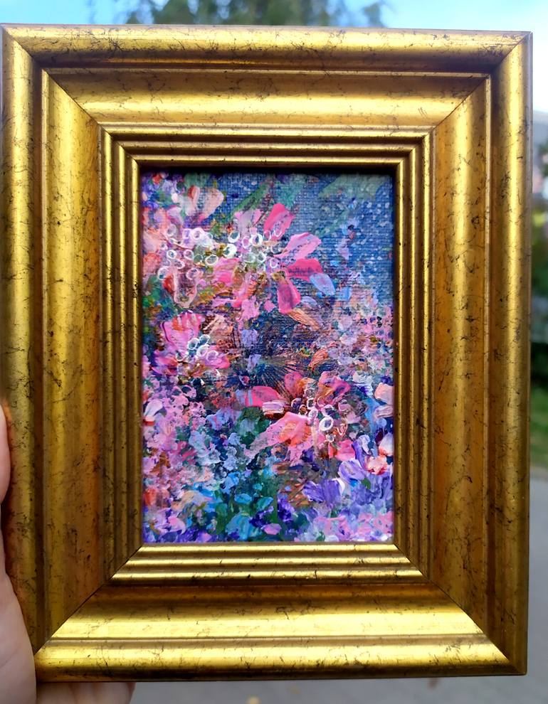 Original Abstract Floral Painting by Tetiana Chebrova