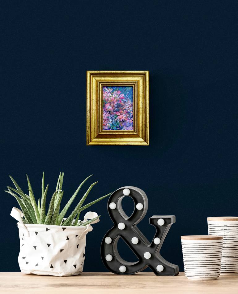 Original Abstract Floral Painting by Tetiana Chebrova