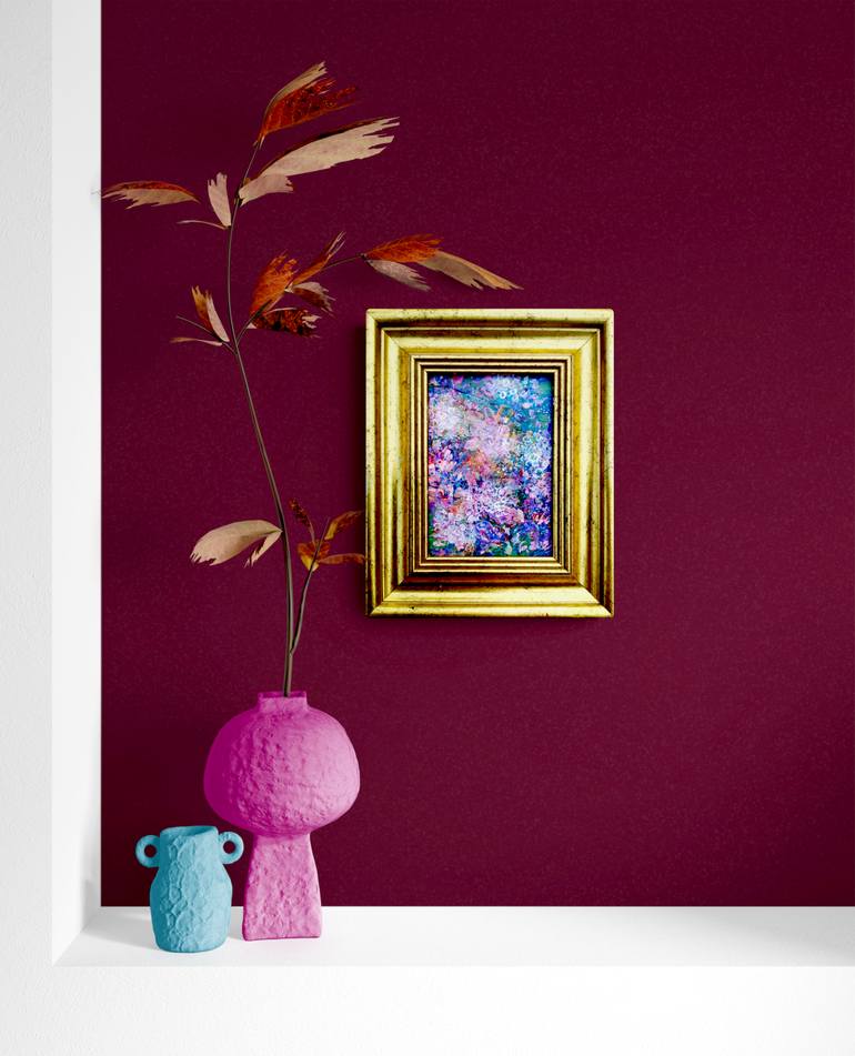 Original Abstract Floral Painting by Tetiana Chebrova