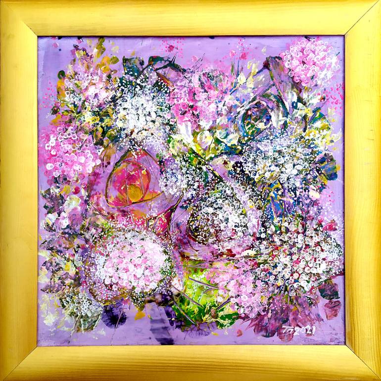 Original Abstract Landscape Painting by Tetiana Chebrova