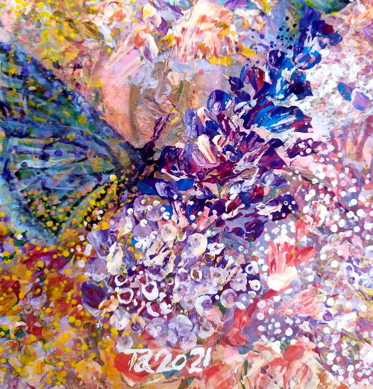 Original Abstract Expressionism Landscape Painting by Tetiana Chebrova