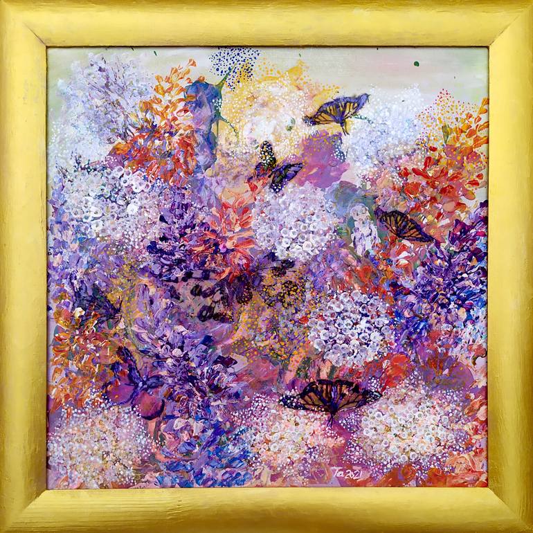 Original Abstract Expressionism Landscape Painting by Tetiana Chebrova