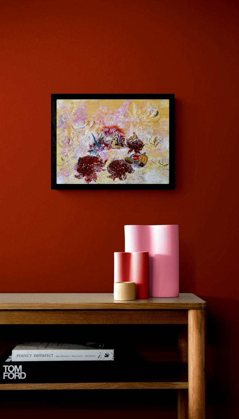 Original Abstract Expressionism Nude Painting by Tetiana Chebrova