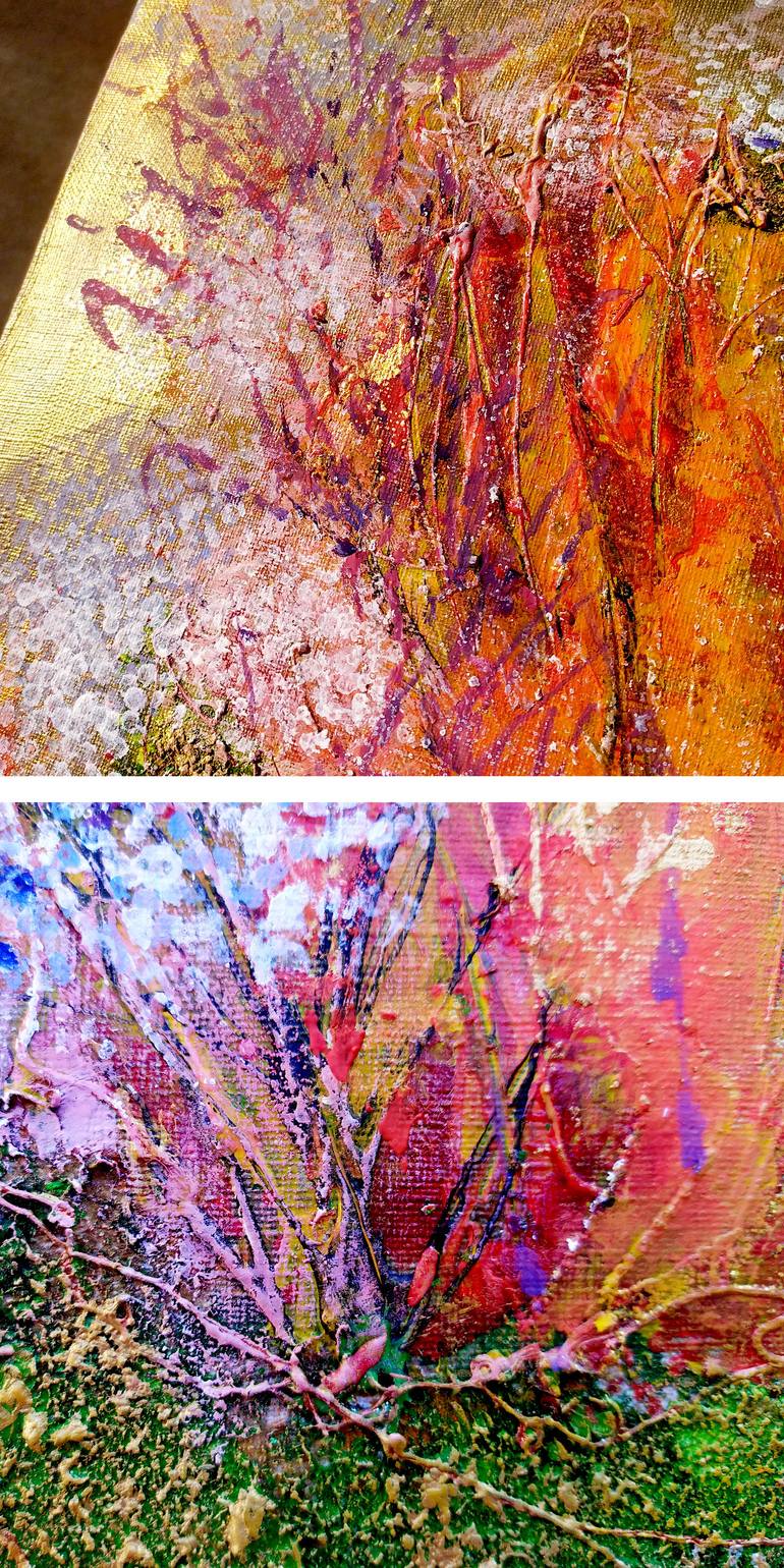 Original Abstract Expressionism Landscape Painting by Tetiana Chebrova