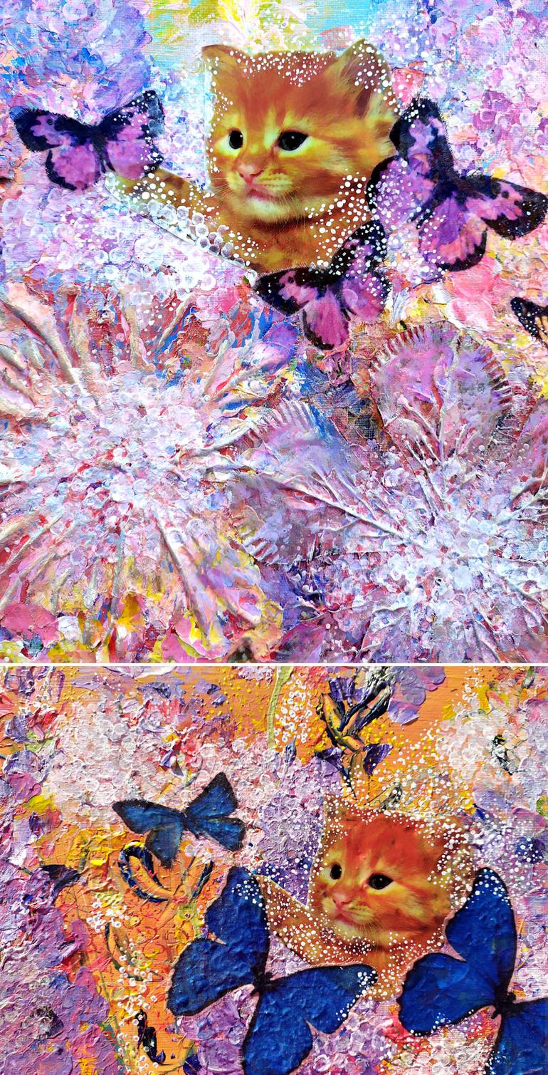 Original Abstract Expressionism Landscape Painting by Tetiana Chebrova