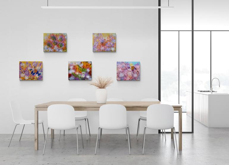 Original Abstract Expressionism Landscape Painting by Tetiana Chebrova