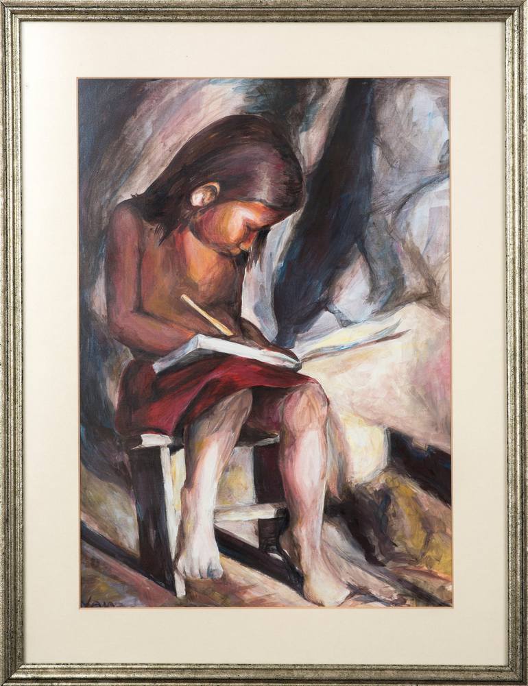 Original Figurative Education Painting by Tanya Goldstein